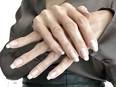 Beautiful Long 12 ninas porno and Hand Shots in Silk Blouse