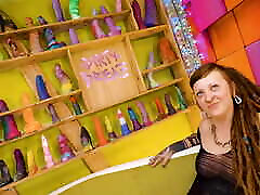 Dreadhead girl Burbzz masturbates with her toys