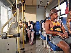 MARRIED WOMAN GIVES A KISS TO A STRANGE GUY INSIDE THE BUS AND ENDS UP HAVING SEX WITH HIM