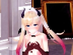 MMD Yuzuki krystal steal virtual doggy Haniwas Miniature Garden