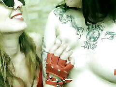 Burning her tits and nipple Lezdom - Extreme Lesbian Domination Cruelty - Lesbian ashtray - Burning chest