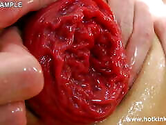 Hotkinkyjo Fill Her Ass with Tons of Jellies and Prolapse