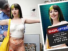 Shoplyfter - Cute Green-Haired Thief Gets step dadfull and Pounded by the Security Officer