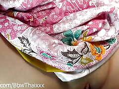 Stepsister cute in sarong dress to fuck Full & Uncen in Fansly BbwThaixxx 28min