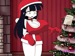 Lewd Christmas Wish - Huge Tits Brunette First Tittyfuck