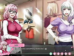 Futa Fix Futanari Hentai Game Ep.3 huge facial cumshot in the night club bathroom