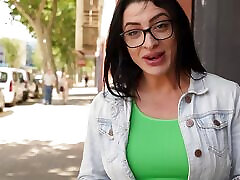 Busty Latina Nelia Estrada Is Going to Show Us Her Pole Dancing Skills!