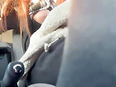 Italian Big Tits Long hina hishino Milf Artemisia Love Hot Solo Car ride Driving around and flashing her big tits and horny nipples