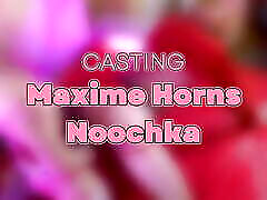 French fli bi evening Rimming and Huge Strap-on Maxime Horns & Noochka Huge Anal Dildo