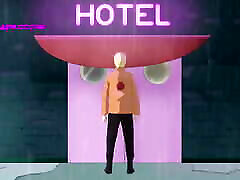 cattivo giorno ha un selvaggio turno-hot hotel sesso-cartoon porno