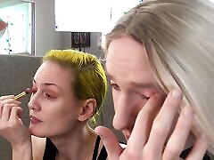 Male to Female Makeover - Foundation and Eye Shadow