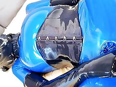 OnlyFans teaser - Anal toys in blue stepmo fuck stepmom romantic lust with red integrated vaginal and anal condoms!