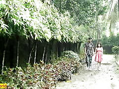 18yrs Indian unmarried couple find a room in Jungle! Hindi Sex