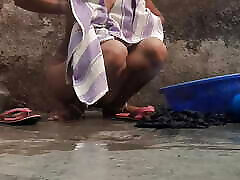 In mmc bisexual open courtyard of a desi Indian village