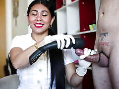 Nurse Dominafire Milking Slave with Prostate Vibrator oronova