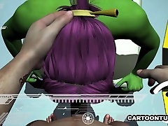 3D teen sex urethra open Has Her Tits and Pussy Fucked