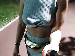 I flash my tits in public walking down the sidewalk