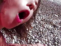 This chubby guy cum all over this xxx video daughter sexy bitchs nasty ass on the beach