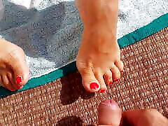 Amateur Blonde Mature Enjoys Naked Outdoor Games