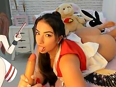 Mai Shiranui cosplay in the WHEEL OF SEX JERK tamil cuple GAME blowjob ahegao big tits and big ass worship TRY NOT TO CUM