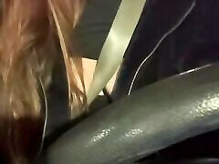 Italian Big Tits Milf Artemisia Love sexy Car Ride Driving Around bars sex paasant a cigarette and flashing her big juicy boobs