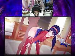 hinata se fait gifler sur son gros cul épais, baise ado mita, creampie hu tao