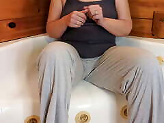 desperately peed my yoga pants