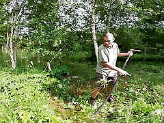 Farmer Fucks His Nasty Wife in the Meadow