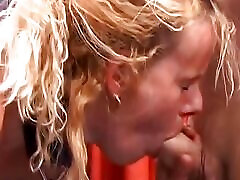 Sexy blonde dok xxxcom bitch sucks dick after hardcore BDSM action