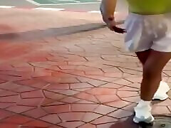 19 Year Old Girl Wanks Me in the Street and Gets Cum on Her Face