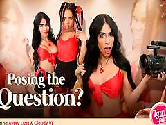 TGIRLS PORN - Avery Lust and Cloudy Vi sucking and fucking hard