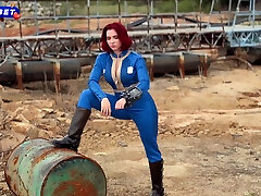 Fallout Cosplay - Redhead Dweller Of xxx un aged beeg porn 33 Rough Fucks With Stranger Till Facial