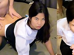 Horny 18yo Thai Schoolgirl Gets Fucked Hard by a Tourist After Class