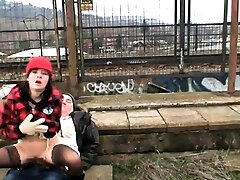 Filthy teen whore fucks