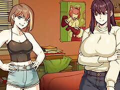 AMY EDGES CHLOE UNTIL SHE HAS A FUTANARI GOONING SESSION! - Benefitship