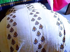 The boss fucks the maid trapped under the bed