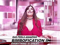 Magic Bimbo Transformation Sucks 2 Dicks & Bukake Facial