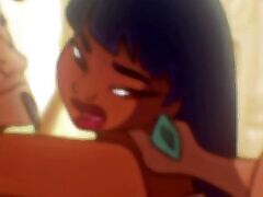The Road To Threesome - Double Penetration - Cartoon Parody UNCENSORED