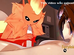spanking by guest Hentai - Flareon Blowjob To Dog With Cum In Her Mouth