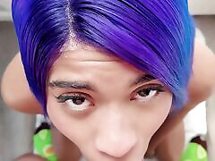 POV Simone Ryder Throat Training Sucking japan dactar Part 3