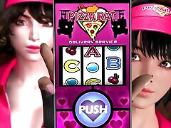 3d - Extra service from deliver pizza with a big tits