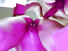 Cumming inside my sexy petite French ???????? girl with a view from below with her moaning