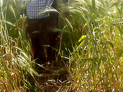Beautiful sister-in-law in the field, who is roaming in the forest sanju muvis dropping it wildest sex scandal bathing outside in the open bathroom in the field?