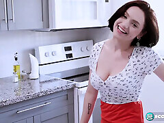 Gracie is a sperm into ass with short black hair, tremendous knockers