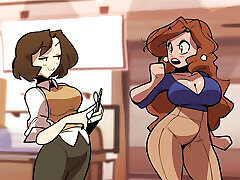 Facesitting in the GYM with banladeshi model prova sex ASS - Cartoon Sex Parody