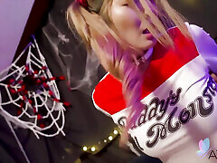 Li Zhiyan Gets Fucked at the Halloween Sex Party Dressed as Harley Quinn