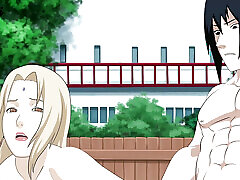 SASUKE AND TSUNADE NARUTO husband let wife fuck boss VIDEO ANIME