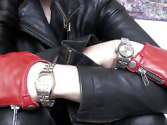 Beautiful Wristwatches and Short Leather Gloves, JOI priti jhangiani Victoria Valente