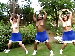 Guy plows fat cheerleader coach wearing whistle