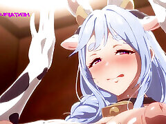 Horny Cowgirl Milked By Two Big Bulls - Choking DeepThroat - Ultra Quality Cartoon Porn